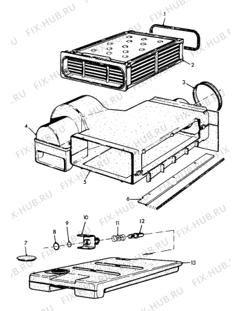 Взрыв-схема комплектующей Electrolux WT510 - Схема узла Functional parts